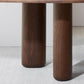 Oak Solid Wood Dining Table Tripod Base Dining Table for Dining Room Clearhalo 'Dining Tables & Seating' 'Dining Tables' 'dining_table' 'furn' 'furn_dining_table' 'Furniture' 'Kitchen & Dining Furniture' 7508835