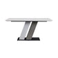 Rectangle Stone Top Dining Table Metal Pedestal Dining Table for Dining Room Clearhalo 'Dining Tables & Seating' 'Dining Tables' 'dining_table' 'furn' 'furn_dining_table' 'Furniture' 'Kitchen & Dining Furniture' 7508845