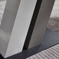 Rectangle Stone Top Dining Table Metal Pedestal Dining Table for Dining Room Clearhalo 'Dining Tables & Seating' 'Dining Tables' 'dining_table' 'furn' 'furn_dining_table' 'Furniture' 'Kitchen & Dining Furniture' 7508848