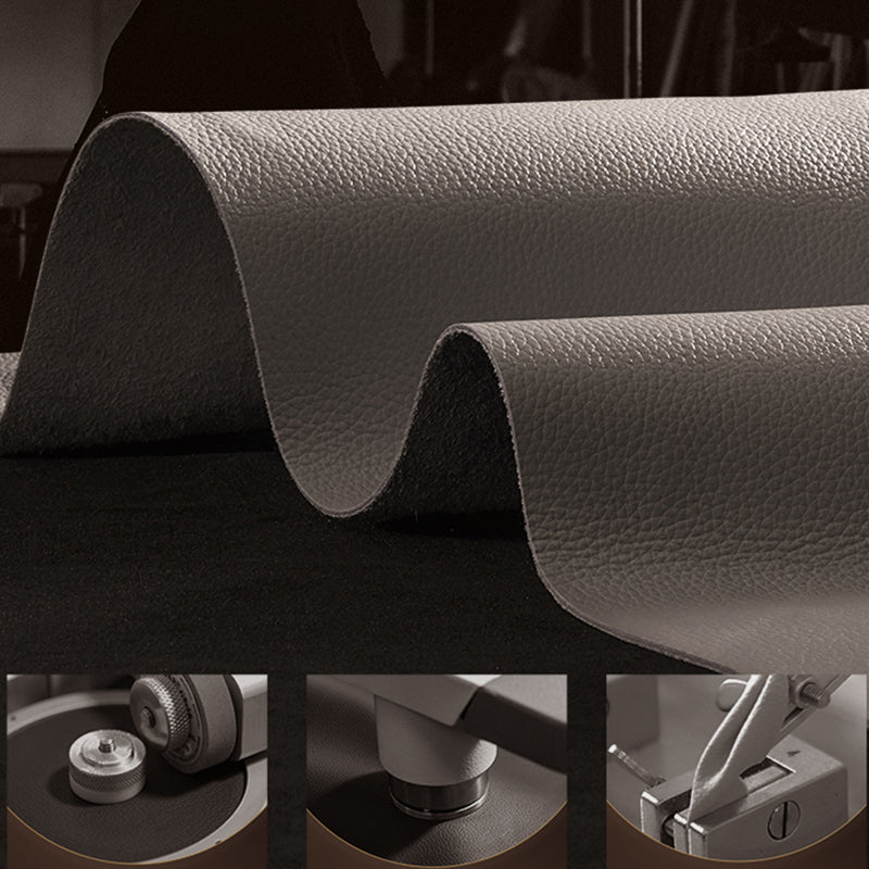 本物の革の正方形の腕のセクショナル - 総体的なセクショナルソファ