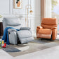 Genuine Leather Standard Recliner Power-Push Botton Recliners Clearhalo 'Chairs & Seating' 'furn' 'furn_recliners' 'Furniture' 'Living Room Furniture' 'Recliners' 7509108
