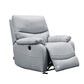 Genuine Leather Standard Recliner Power-Push Botton Recliners Blue Clearhalo 'Chairs & Seating' 'furn' 'furn_recliners' 'Furniture' 'Living Room Furniture' 'Recliners' 7509110