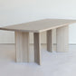 Modern Rectangle Solid Wood Dining Table Tripod Base Dining Table White Without Chairs Clearhalo 'Dining Tables & Seating' 'Dining Tables' 'dining_table' 'furn' 'furn_dining_table' 'Furniture' 'Kitchen & Dining Furniture' 7509136