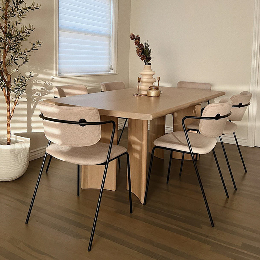Modern Rectangle Solid Wood Dining Table Tripod Base Dining Table Clearhalo 'Dining Tables & Seating' 'Dining Tables' 'dining_table' 'furn' 'furn_dining_table' 'Furniture' 'Kitchen & Dining Furniture' 7509140