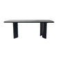 Modern Rectangle Solid Wood Dining Table Tripod Base Dining Table Black Without Chairs Clearhalo 'Dining Tables & Seating' 'Dining Tables' 'dining_table' 'furn' 'furn_dining_table' 'Furniture' 'Kitchen & Dining Furniture' 7509141
