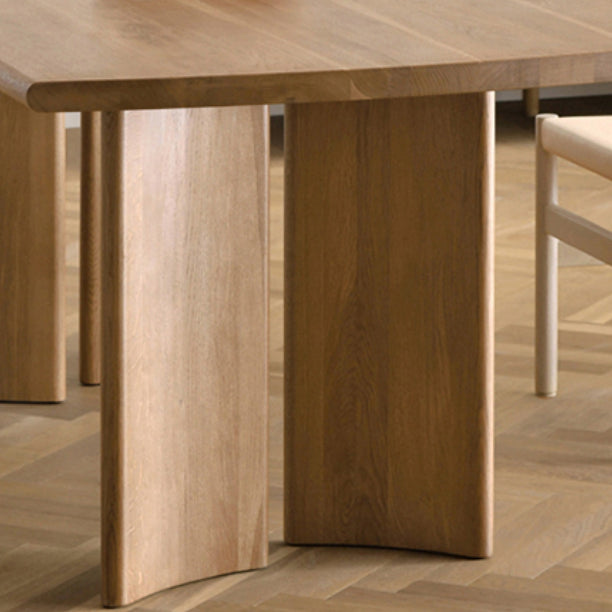 Modern Rectangle Solid Wood Dining Table Tripod Base Dining Table Clearhalo 'Dining Tables & Seating' 'Dining Tables' 'dining_table' 'furn' 'furn_dining_table' 'Furniture' 'Kitchen & Dining Furniture' 7509143