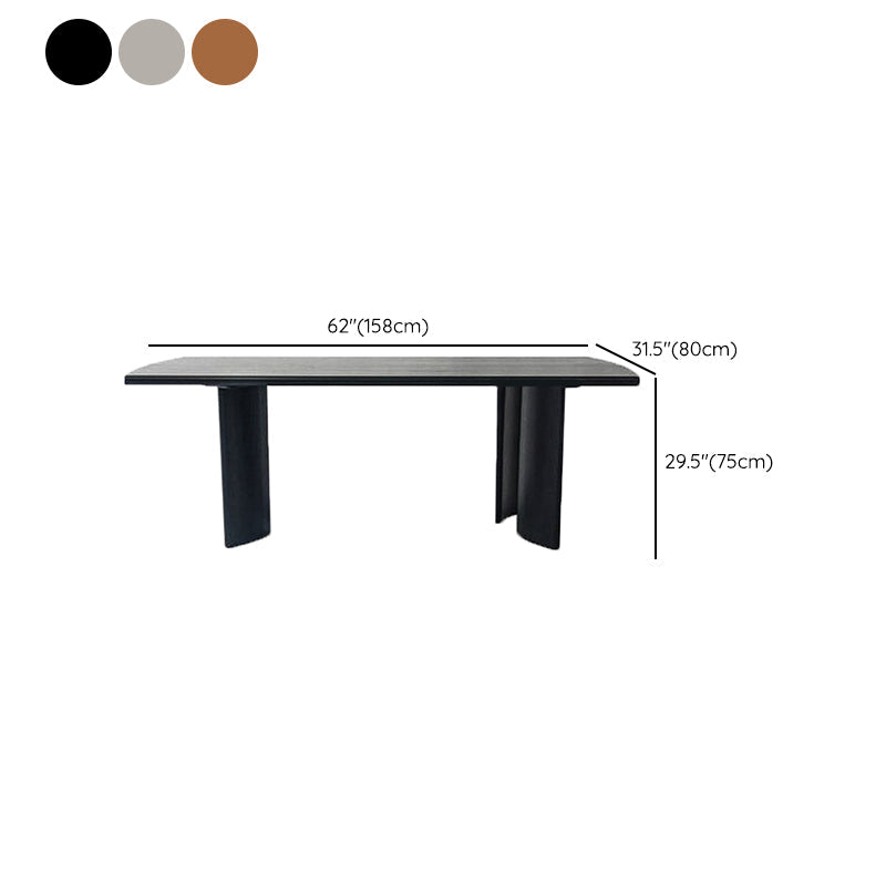 Modern Rectangle Solid Wood Dining Table Tripod Base Dining Table Clearhalo 'Dining Tables & Seating' 'Dining Tables' 'dining_table' 'furn' 'furn_dining_table' 'Furniture' 'Kitchen & Dining Furniture' 7509148