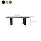Modern Rectangle Solid Wood Dining Table Tripod Base Dining Table Clearhalo 'Dining Tables & Seating' 'Dining Tables' 'dining_table' 'furn' 'furn_dining_table' 'Furniture' 'Kitchen & Dining Furniture' 7509151