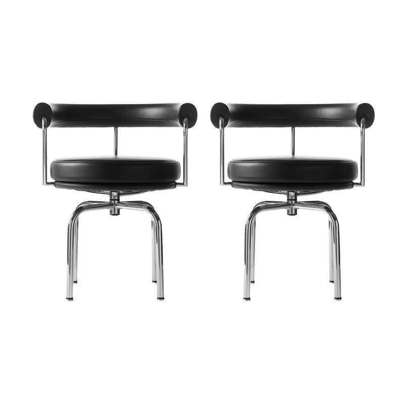 Modern Arm Dining Chair Upholstered Open Back Dining Chair for Dining Room 2 Piece Set Clearhalo 'Dining Chairs' 'Dining Tables & Seating' 'dining_chair' 'furn' 'furn_dining_chair' 'Furniture' 'Kitchen & Dining Furniture' 7509381