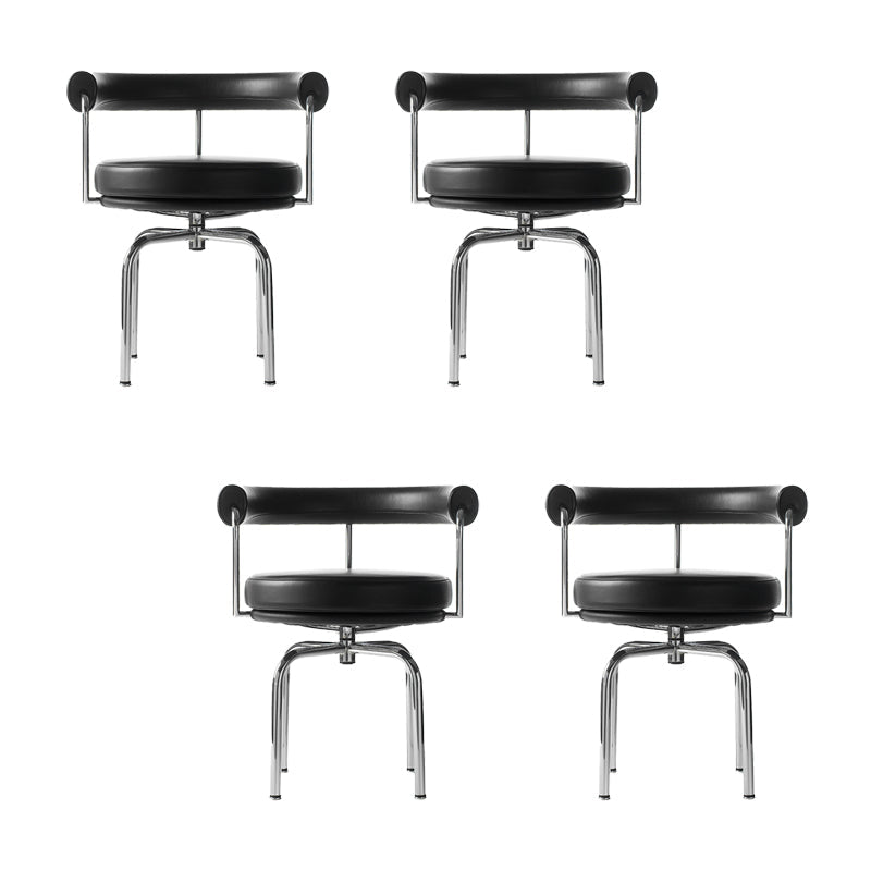 Modern Arm Dining Chair Upholstered Open Back Dining Chair for Dining Room 4 Piece Set Clearhalo 'Dining Chairs' 'Dining Tables & Seating' 'dining_chair' 'furn' 'furn_dining_chair' 'Furniture' 'Kitchen & Dining Furniture' 7509382