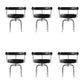 Modern Arm Dining Chair Upholstered Open Back Dining Chair for Dining Room 6 Piece Set Clearhalo 'Dining Chairs' 'Dining Tables & Seating' 'dining_chair' 'furn' 'furn_dining_chair' 'Furniture' 'Kitchen & Dining Furniture' 7509384