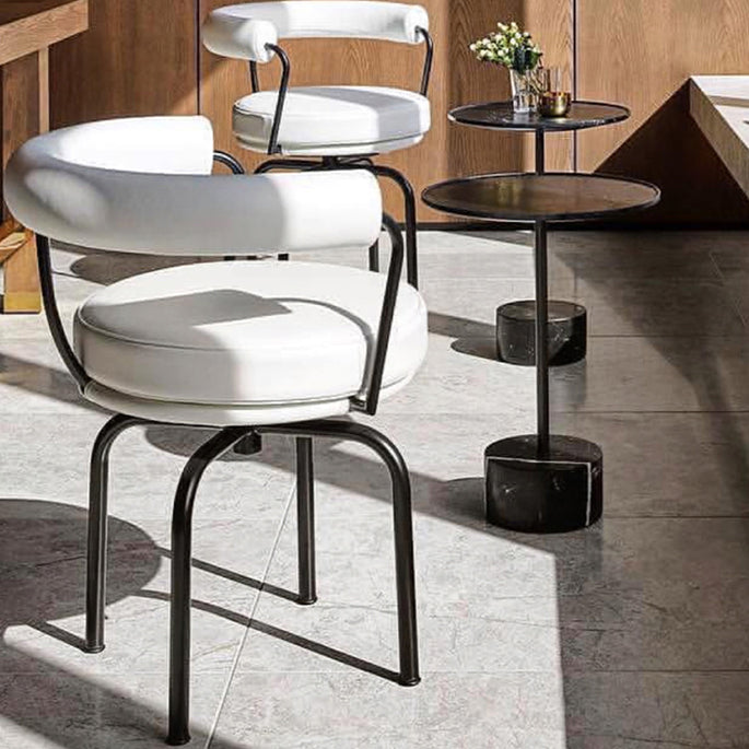 Modern Arm Dining Chair Upholstered Open Back Dining Chair for Dining Room Clearhalo 'Dining Chairs' 'Dining Tables & Seating' 'dining_chair' 'furn' 'furn_dining_chair' 'Furniture' 'Kitchen & Dining Furniture' 7509386