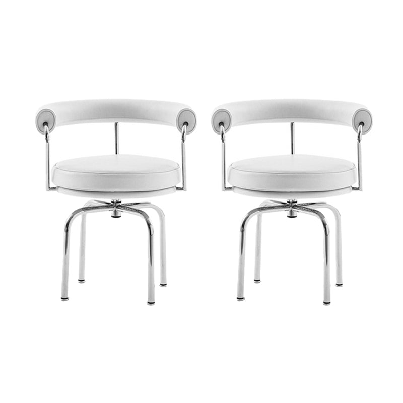 Modern Arm Dining Chair Upholstered Open Back Dining Chair for Dining Room 2 Piece Set Clearhalo 'Dining Chairs' 'Dining Tables & Seating' 'dining_chair' 'furn' 'furn_dining_chair' 'Furniture' 'Kitchen & Dining Furniture' 7509390