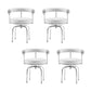 Modern Arm Dining Chair Upholstered Open Back Dining Chair for Dining Room 4 Piece Set Clearhalo 'Dining Chairs' 'Dining Tables & Seating' 'dining_chair' 'furn' 'furn_dining_chair' 'Furniture' 'Kitchen & Dining Furniture' 7509392