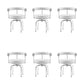 Modern Arm Dining Chair Upholstered Open Back Dining Chair for Dining Room 6 Piece Set Clearhalo 'Dining Chairs' 'Dining Tables & Seating' 'dining_chair' 'furn' 'furn_dining_chair' 'Furniture' 'Kitchen & Dining Furniture' 7509394
