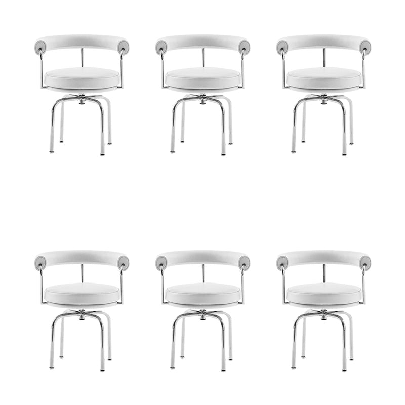 Modern Arm Dining Chair Upholstered Open Back Dining Chair for Dining Room 6 Piece Set Clearhalo 'Dining Chairs' 'Dining Tables & Seating' 'dining_chair' 'furn' 'furn_dining_chair' 'Furniture' 'Kitchen & Dining Furniture' 7509394