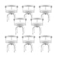 Modern Arm Dining Chair Upholstered Open Back Dining Chair for Dining Room 8 Piece Set Clearhalo 'Dining Chairs' 'Dining Tables & Seating' 'dining_chair' 'furn' 'furn_dining_chair' 'Furniture' 'Kitchen & Dining Furniture' 7509396