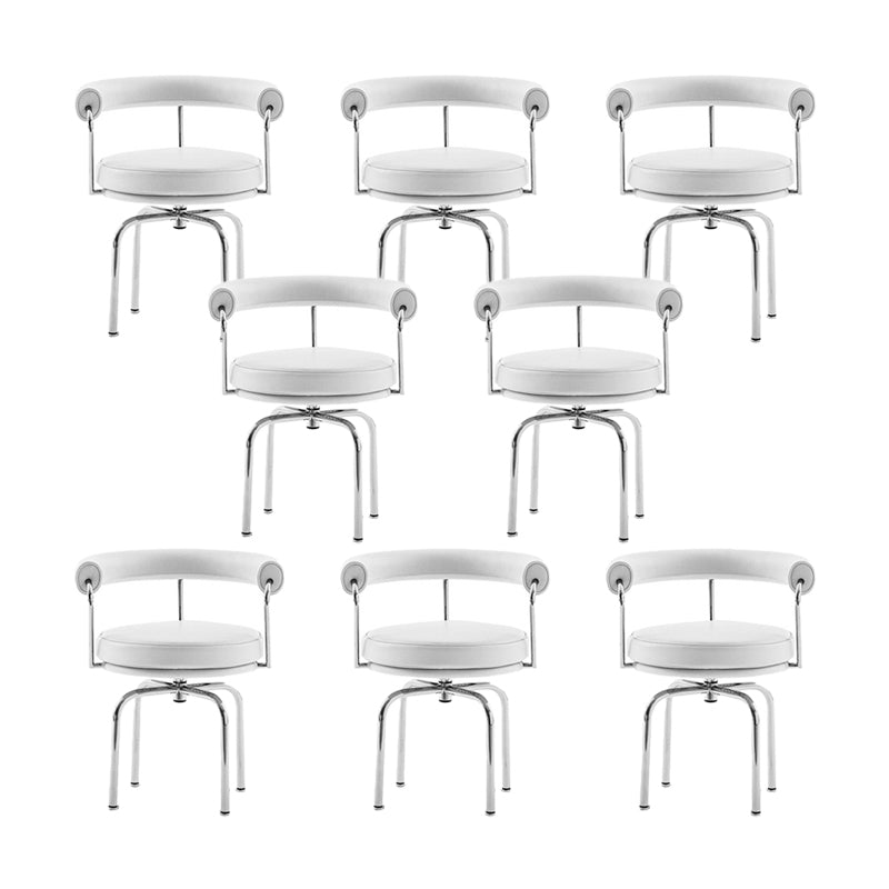 Modern Arm Dining Chair Upholstered Open Back Dining Chair for Dining Room 8 Piece Set Clearhalo 'Dining Chairs' 'Dining Tables & Seating' 'dining_chair' 'furn' 'furn_dining_chair' 'Furniture' 'Kitchen & Dining Furniture' 7509396