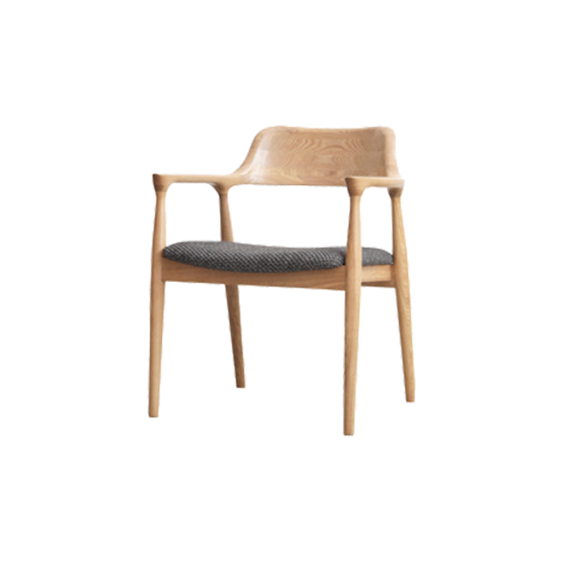 Silla de brazo de estilo moderno de madera de madera abierta silla de comedor para la cocina