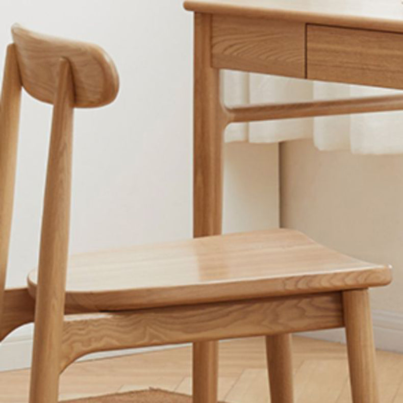 Silla de brazo de estilo moderno de madera de madera abierta silla de comedor para la cocina