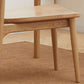 Silla de brazo de estilo moderno de madera de madera abierta silla de comedor para la cocina