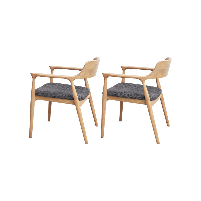Silla de brazo de estilo moderno de madera de madera abierta silla de comedor para la cocina