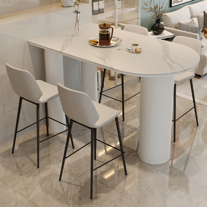 Tavolo da bancone in pietra rettangolare Glam Set tavolo da bar da 1/5 pezzi per soggiorno