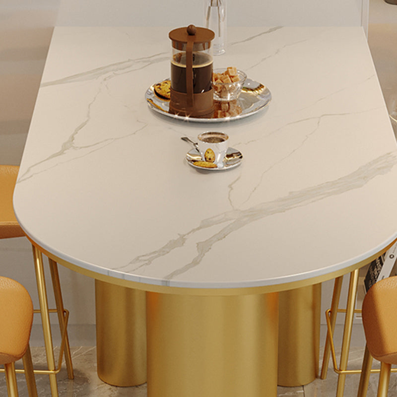 Tavolo da bancone in pietra rettangolare Glam Set tavolo da bar da 1/5 pezzi per soggiorno