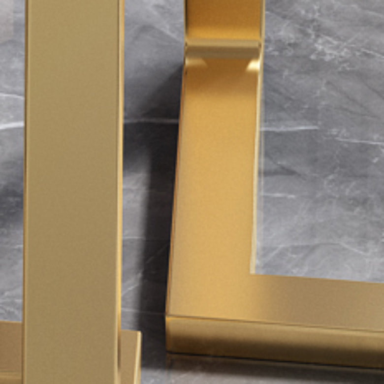 Set di mobili in pietra glam di 5 tavolo da dinette a forma rotonda con sedia imbottita