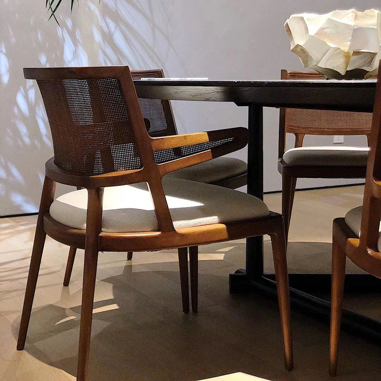 Contemporary Style Chair Wood Open Back Dining Room Chair for Dining Room Clearhalo 'Dining Chairs' 'Dining Tables & Seating' 'dining_chair' 'furn' 'furn_dining_chair' 'Furniture' 'Kitchen & Dining Furniture' 7509653
