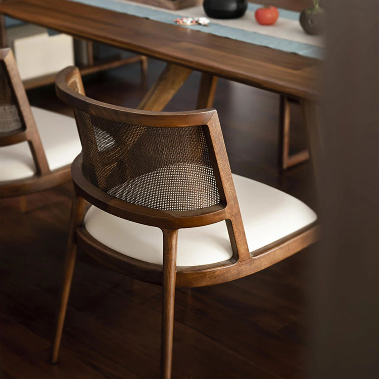 Contemporary Style Chair Wood Open Back Dining Room Chair for Dining Room Clearhalo 'Dining Chairs' 'Dining Tables & Seating' 'dining_chair' 'furn' 'furn_dining_chair' 'Furniture' 'Kitchen & Dining Furniture' 7509664