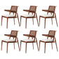 Contemporary Style Chair Wood Open Back Dining Room Chair for Dining Room Brown 6 Piece Set Clearhalo 'Dining Chairs' 'Dining Tables & Seating' 'dining_chair' 'furn' 'furn_dining_chair' 'Furniture' 'Kitchen & Dining Furniture' 7509669