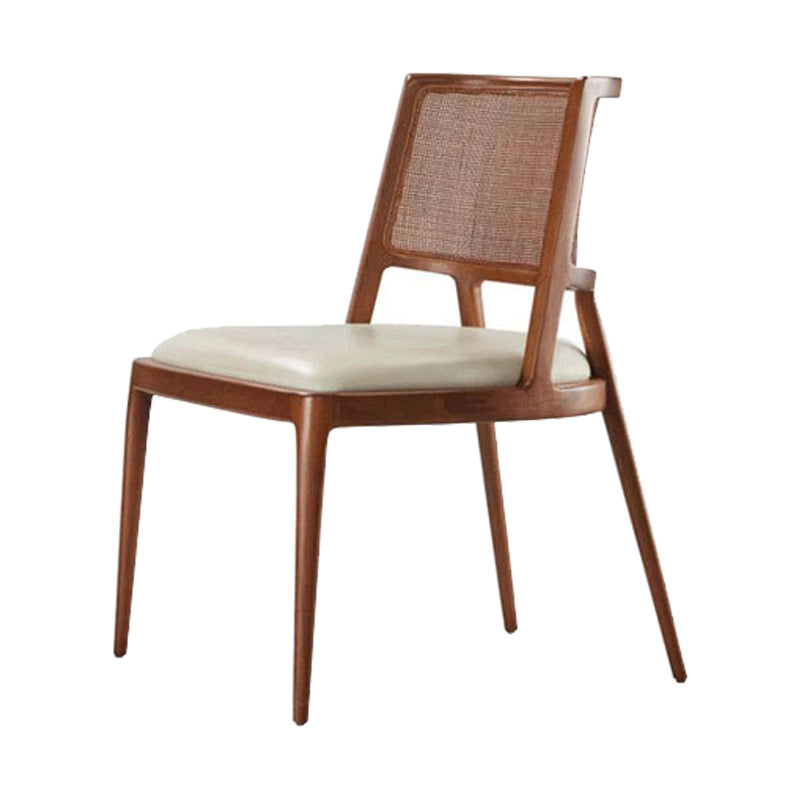 Contemporary Style Chair Wood Open Back Dining Room Chair for Dining Room Light Brown 1 Piece Clearhalo 'Dining Chairs' 'Dining Tables & Seating' 'dining_chair' 'furn' 'furn_dining_chair' 'Furniture' 'Kitchen & Dining Furniture' 7509671