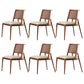 Contemporary Style Chair Wood Open Back Dining Room Chair for Dining Room Light Brown 6 Piece Set Clearhalo 'Dining Chairs' 'Dining Tables & Seating' 'dining_chair' 'furn' 'furn_dining_chair' 'Furniture' 'Kitchen & Dining Furniture' 7509674