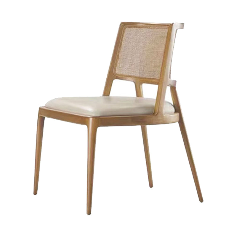 Contemporary Style Chair Wood Open Back Dining Room Chair for Dining Room Natural 1 Piece Clearhalo 'Dining Chairs' 'Dining Tables & Seating' 'dining_chair' 'furn' 'furn_dining_chair' 'Furniture' 'Kitchen & Dining Furniture' 7509676