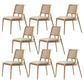 Contemporary Style Chair Wood Open Back Dining Room Chair for Dining Room Natural 8 Piece Set Clearhalo 'Dining Chairs' 'Dining Tables & Seating' 'dining_chair' 'furn' 'furn_dining_chair' 'Furniture' 'Kitchen & Dining Furniture' 7509680
