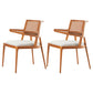 Contemporary Style Chair Wood Open Back Dining Room Chair for Dining Room Cherry 2 Piece Set Clearhalo 'Dining Chairs' 'Dining Tables & Seating' 'dining_chair' 'furn' 'furn_dining_chair' 'Furniture' 'Kitchen & Dining Furniture' 7509687