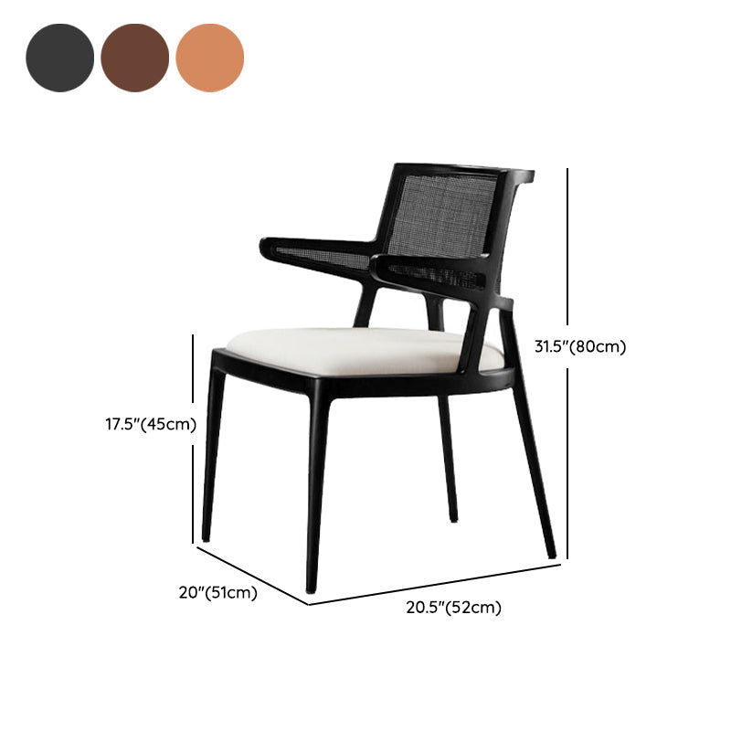 Contemporary Style Chair Wood Open Back Dining Room Chair for Dining Room Clearhalo 'Dining Chairs' 'Dining Tables & Seating' 'dining_chair' 'furn' 'furn_dining_chair' 'Furniture' 'Kitchen & Dining Furniture' 7509692