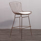 Metal Bar Stool Modern Style Backrest Bar Stools for Dining Room