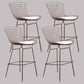 Metal Bar Stool Modern Style Backrest Bar Stools for Dining Room