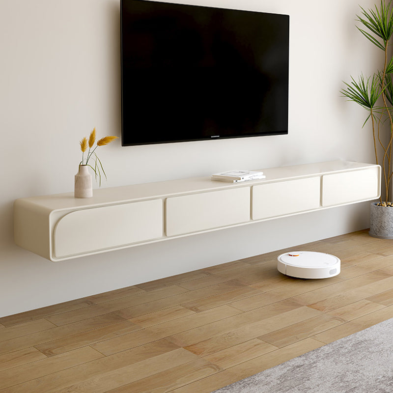 Contemporary TV Console Floating Faux Wood Media Console for Home 94.5"L x 12"W x 8"H Wood Clearhalo 'furn' 'furn_tv_stands_entertainment_centers' 'Furniture' 'Living Room Furniture' 'TV Stands & Entertainment Centers' 'TV Stands & Media Storage Furniture' 'tv_stands_entertainment_centers' 7516880
