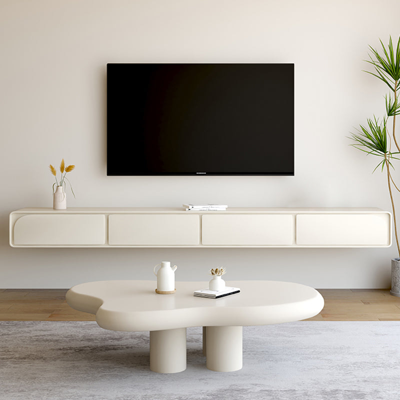 Contemporary TV Console Floating Faux Wood Media Console for Home Clearhalo 'furn' 'furn_tv_stands_entertainment_centers' 'Furniture' 'Living Room Furniture' 'TV Stands & Entertainment Centers' 'TV Stands & Media Storage Furniture' 'tv_stands_entertainment_centers' 7516883