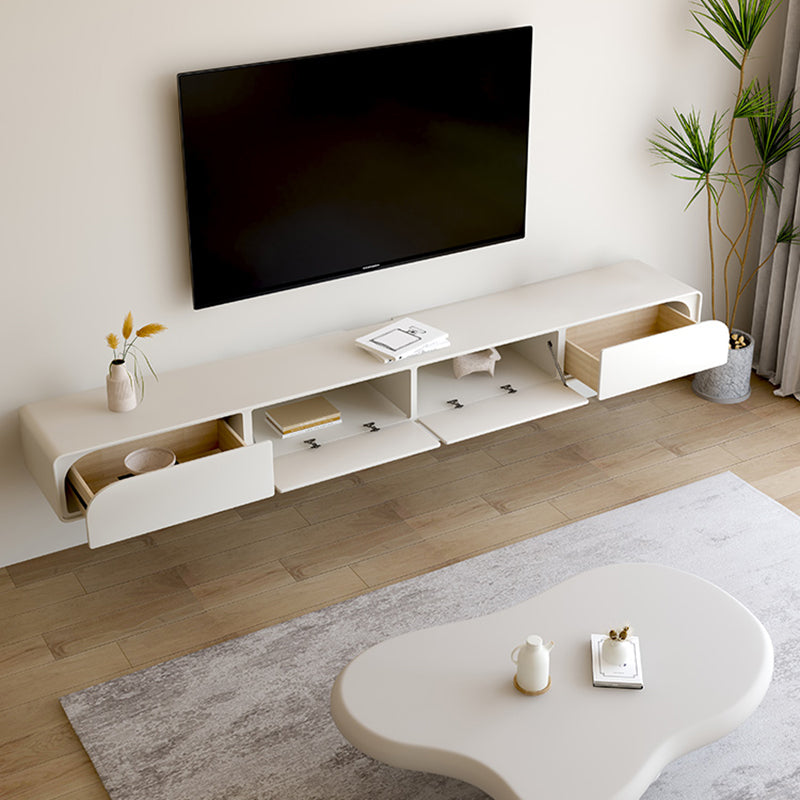 Contemporary TV Console Floating Faux Wood Media Console for Home Clearhalo 'furn' 'furn_tv_stands_entertainment_centers' 'Furniture' 'Living Room Furniture' 'TV Stands & Entertainment Centers' 'TV Stands & Media Storage Furniture' 'tv_stands_entertainment_centers' 7516884