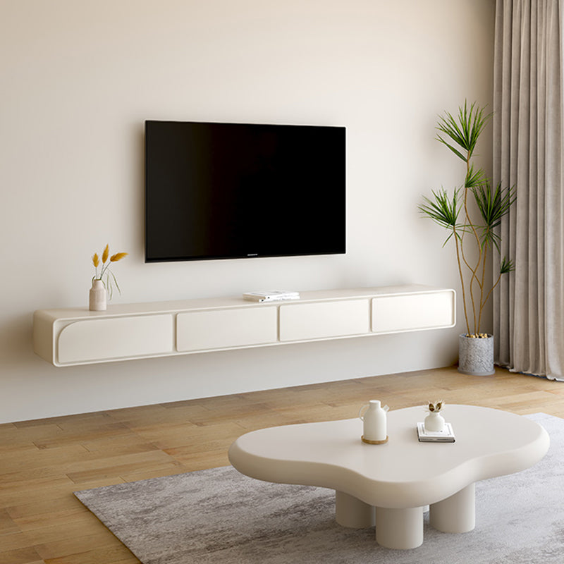 Contemporary TV Console Floating Faux Wood Media Console for Home Clearhalo 'furn' 'furn_tv_stands_entertainment_centers' 'Furniture' 'Living Room Furniture' 'TV Stands & Entertainment Centers' 'TV Stands & Media Storage Furniture' 'tv_stands_entertainment_centers' 7516891