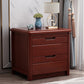 Solid Wood Accent Table Nightstand Modern Nightstand with Drawers 16"L x 16"W x 19"H Brown 1 Piece Clearhalo 'Bedroom Furniture' 'furn' 'furn_night_stand' 'Furniture' 'night_stand' 'Nightstands' 7517091