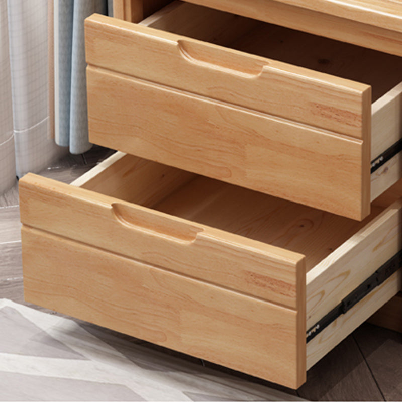 Solid Wood Accent Table Nightstand Modern Nightstand with Drawers Clearhalo 'Bedroom Furniture' 'furn' 'furn_night_stand' 'Furniture' 'night_stand' 'Nightstands' 7517095