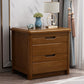 Solid Wood Accent Table Nightstand Modern Nightstand with Drawers Nut-Brown 1 Piece Clearhalo 'Bedroom Furniture' 'furn' 'furn_night_stand' 'Furniture' 'night_stand' 'Nightstands' 7517097