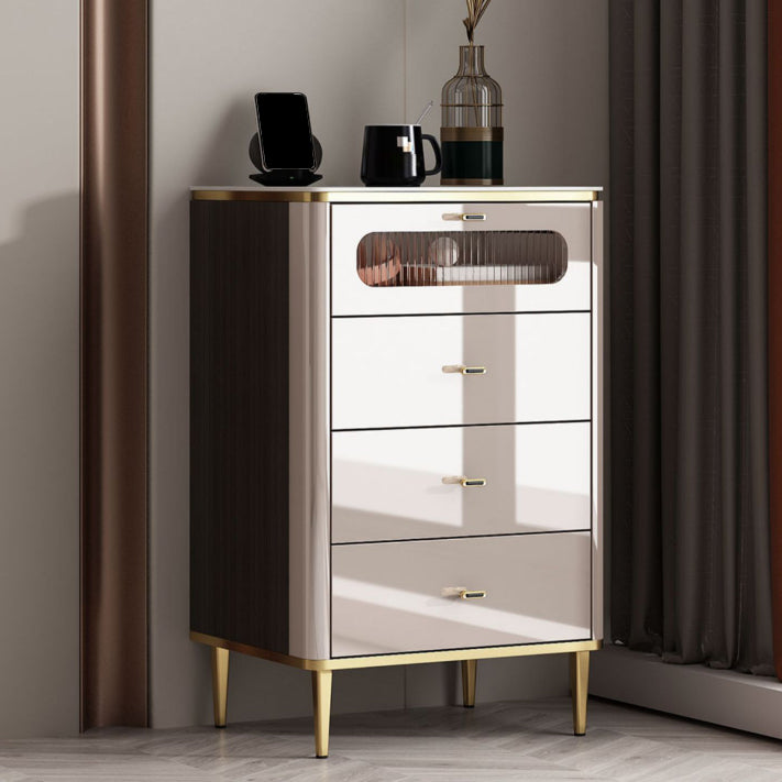 Classic glam comò in pietra per il petto di stoccaggio con cassetti