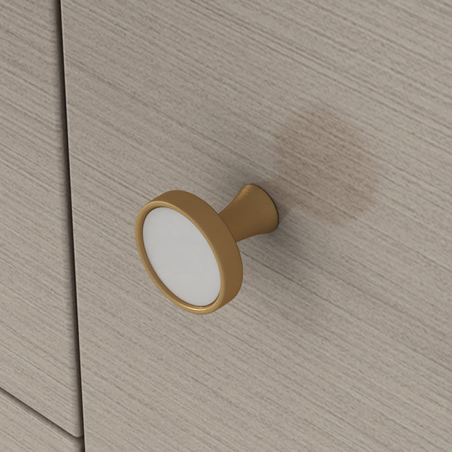 Classico cassettiere del torace in legno glam con cassetti