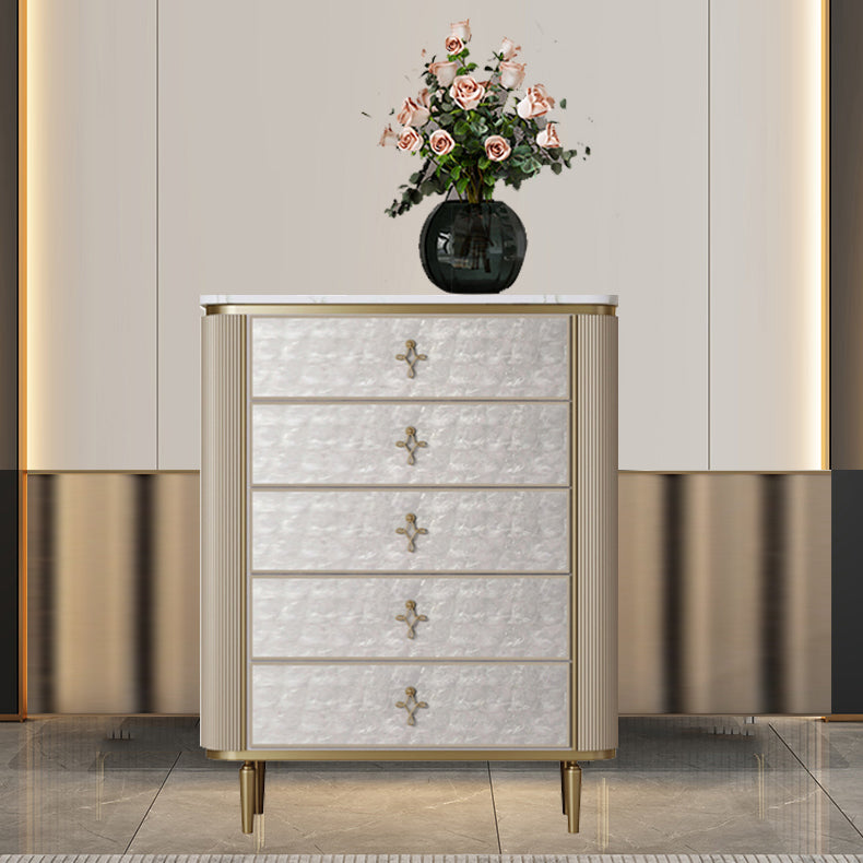 Modern de almacenamiento Gold Gold Storage Chox Chox con cajones